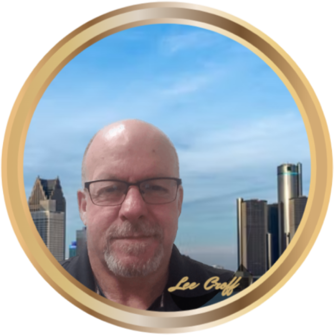 Lee C's image on the background of Detroit City
